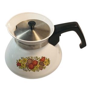 Corning Ware Spice of Life 6 Cup Tea Pot With Lid Vintage